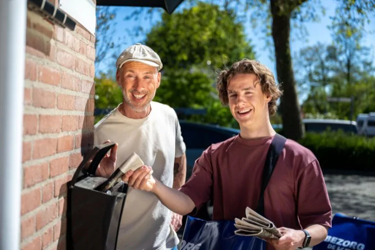 Content image Jan de Krantenman en zijn zoon