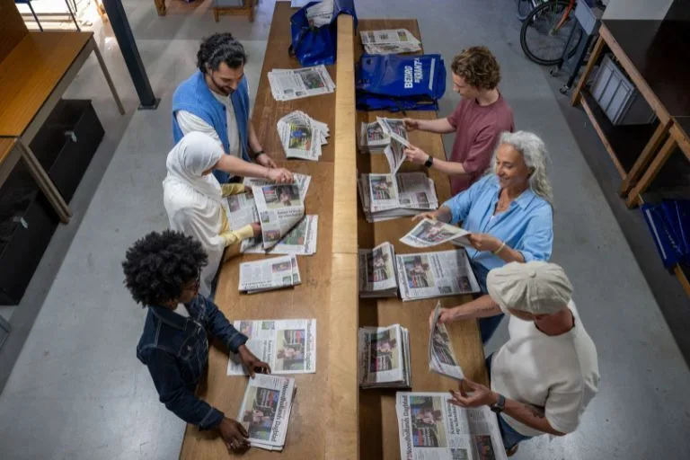 Content image kranten sorteren op het depot